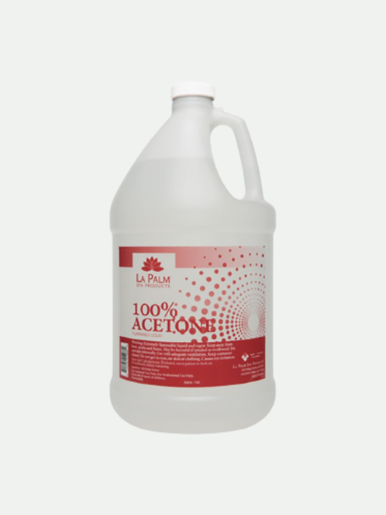 La Palm 100% Acetone Polish Remover. One Gallon