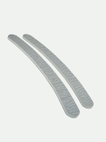 Premium Zebra (Wht Ctr) Washable Banana Nail Files, 12 pk