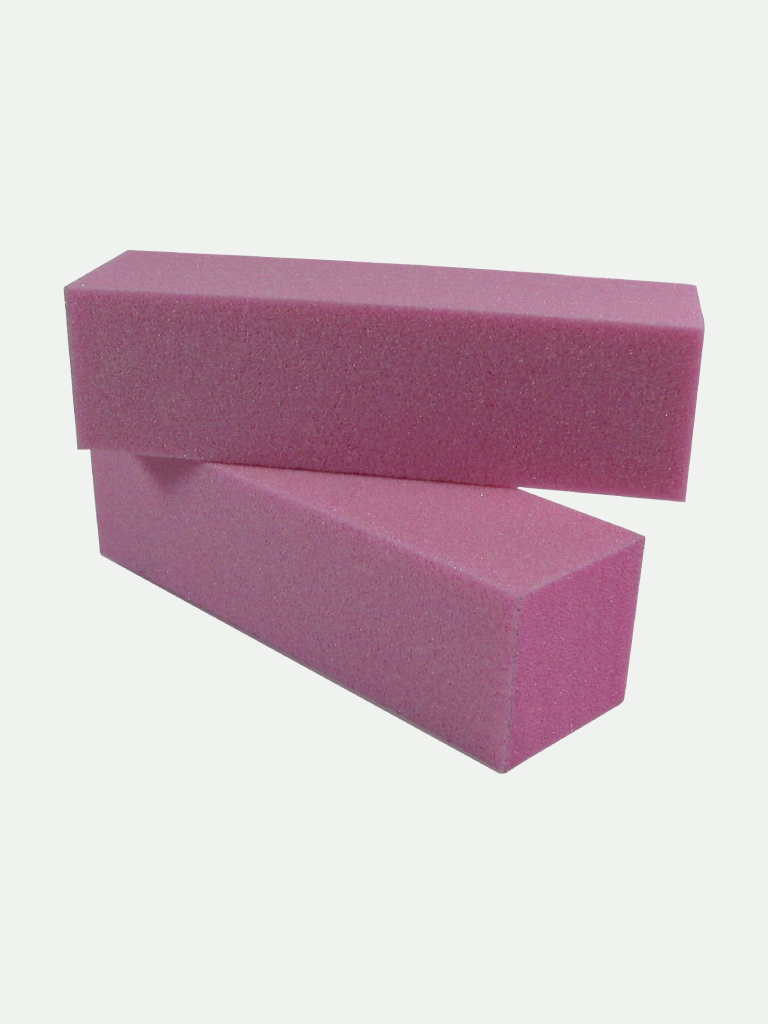 Pink Manicure/Pedicure Block with Glitter