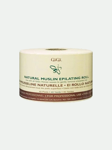 GiGi Natural Muslin Epilating Roll, 40 yds