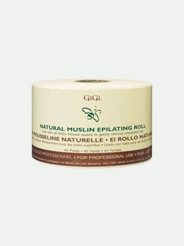GiGi Natural Muslin Epilating Roll, 40 yds