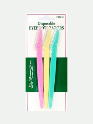 FantaSea Eyebrow Razors, 3 pk