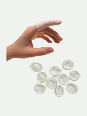 DL Pro Latex Finger Cots. 144 ct.