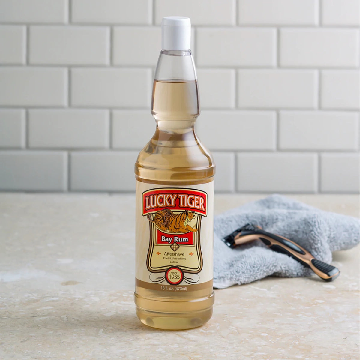 Lucky Tiger Bay Rum Aftershave 16 oz.