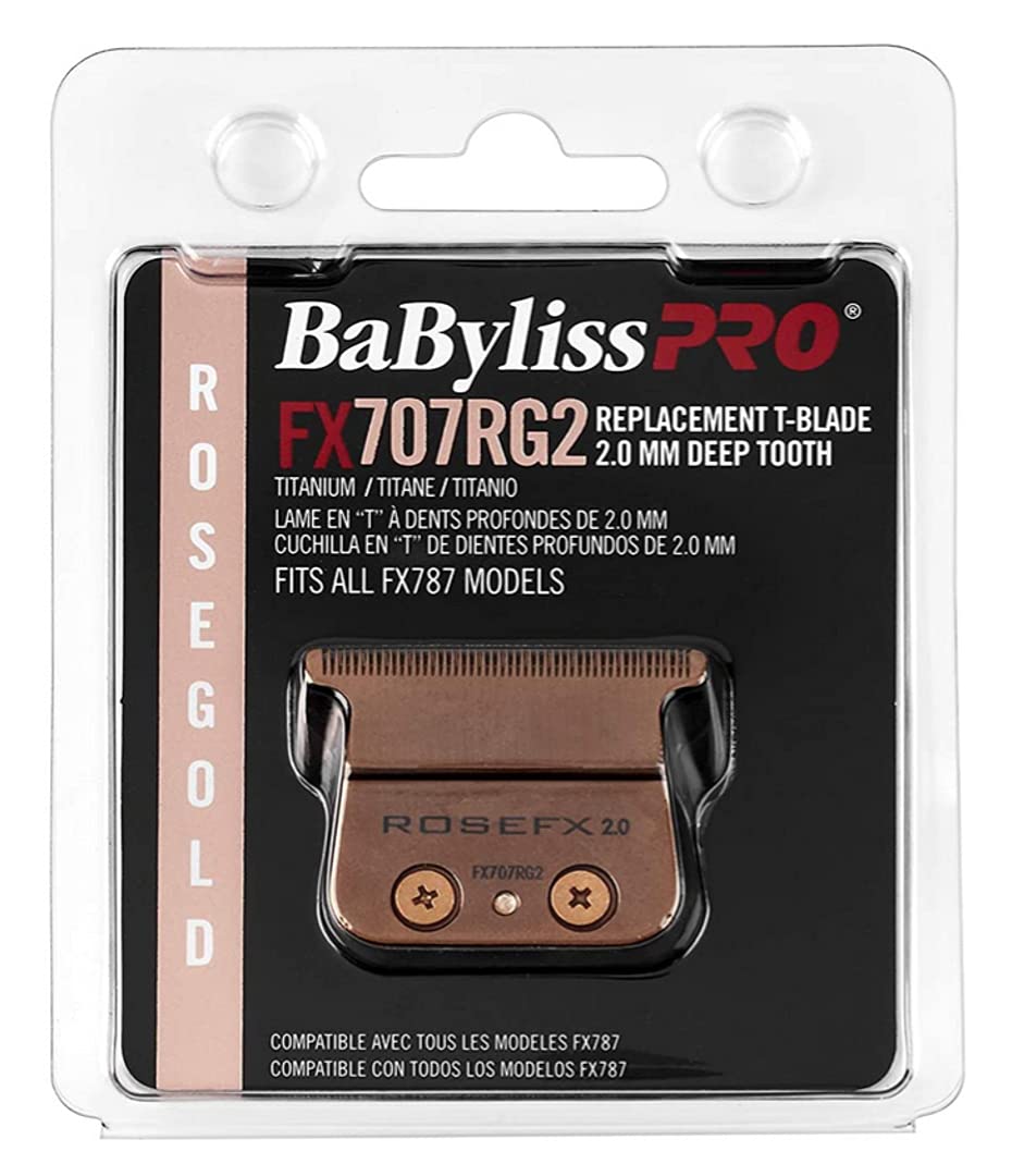 BaByliss Pro Replacement T-Blade  Rose Gold 2.0mm #FX707RG2