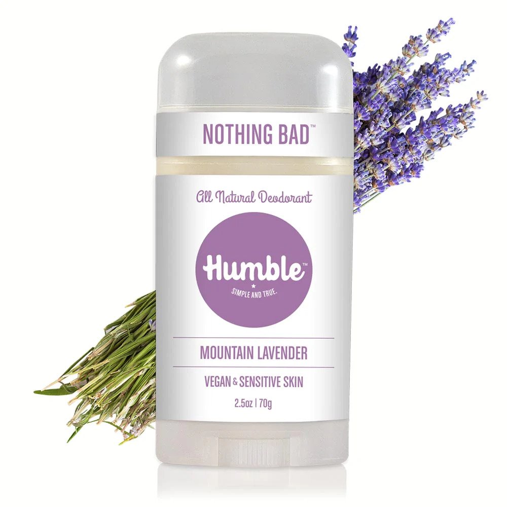Humble All Natural Deodorant Vegan Mountain Lavender, 2.5 Oz.