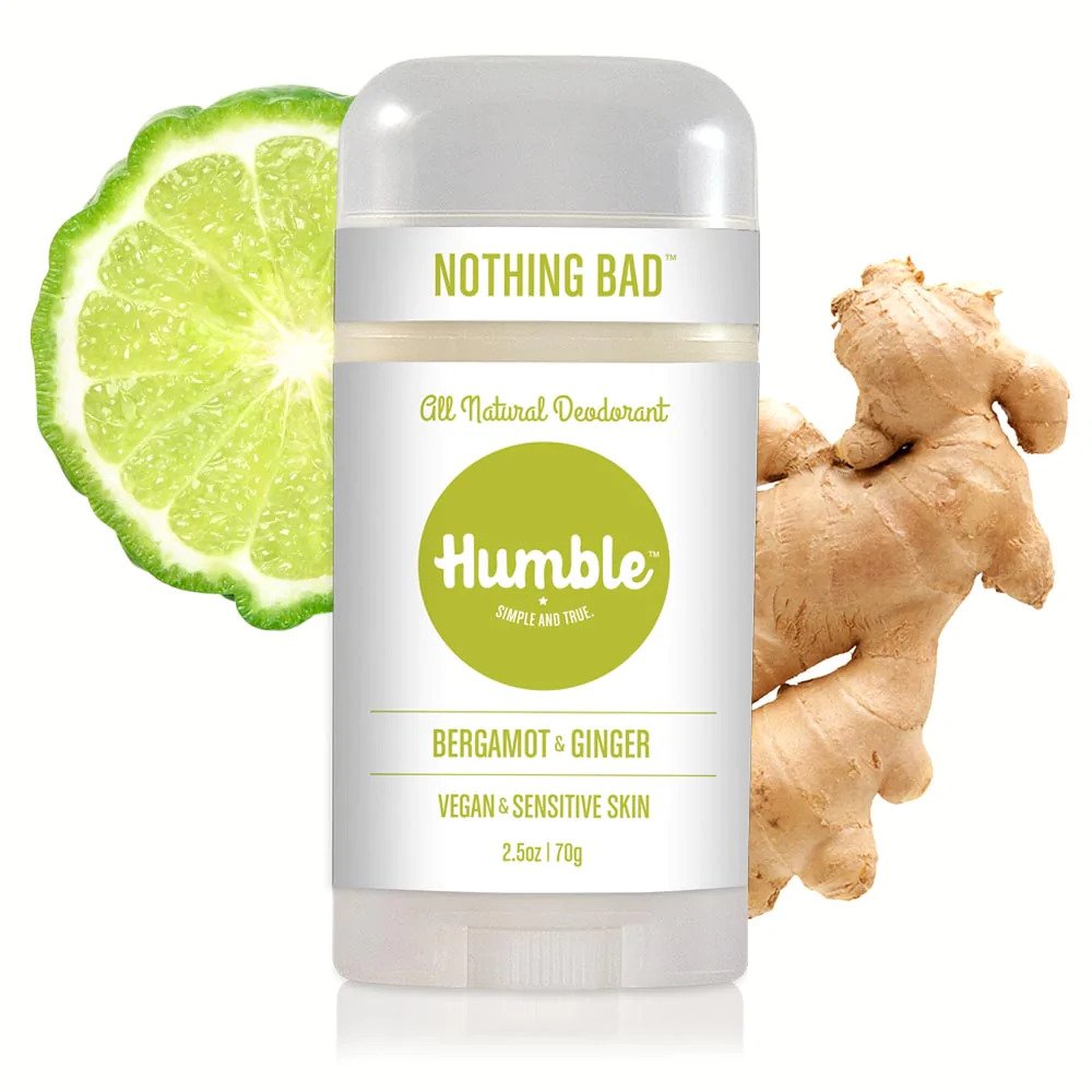 Humble All Natural Deodorant Vegan Bergamot & Ginger, 2.5 Oz.