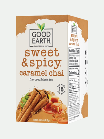 Good Earth Tea Sweet Spicy Caramel Chai, 18 Teabags