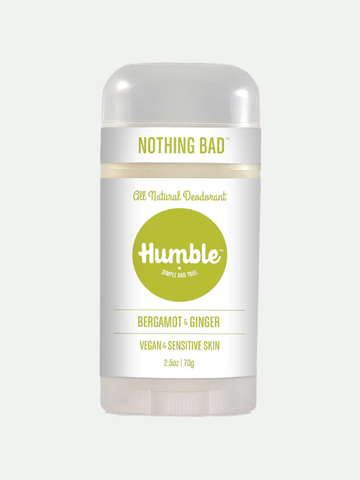 Humble All Natural Deodorant Vegan Bergamot & Ginger, 2.5 Oz.