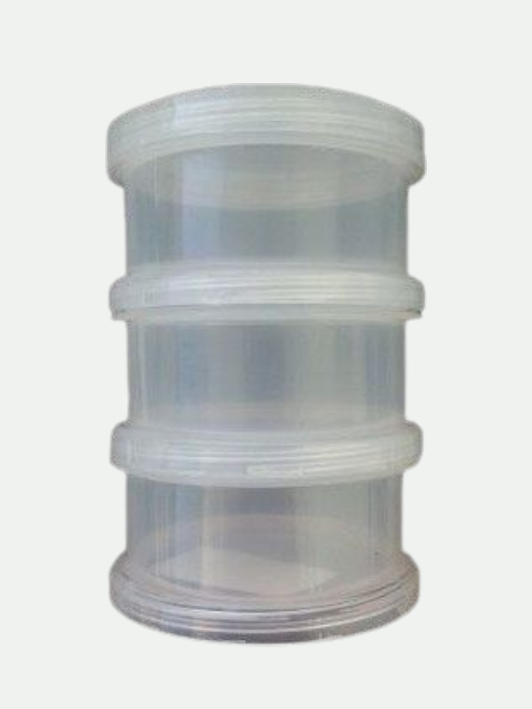 3 Tier Stackable Plastic Jar With Twist Lid