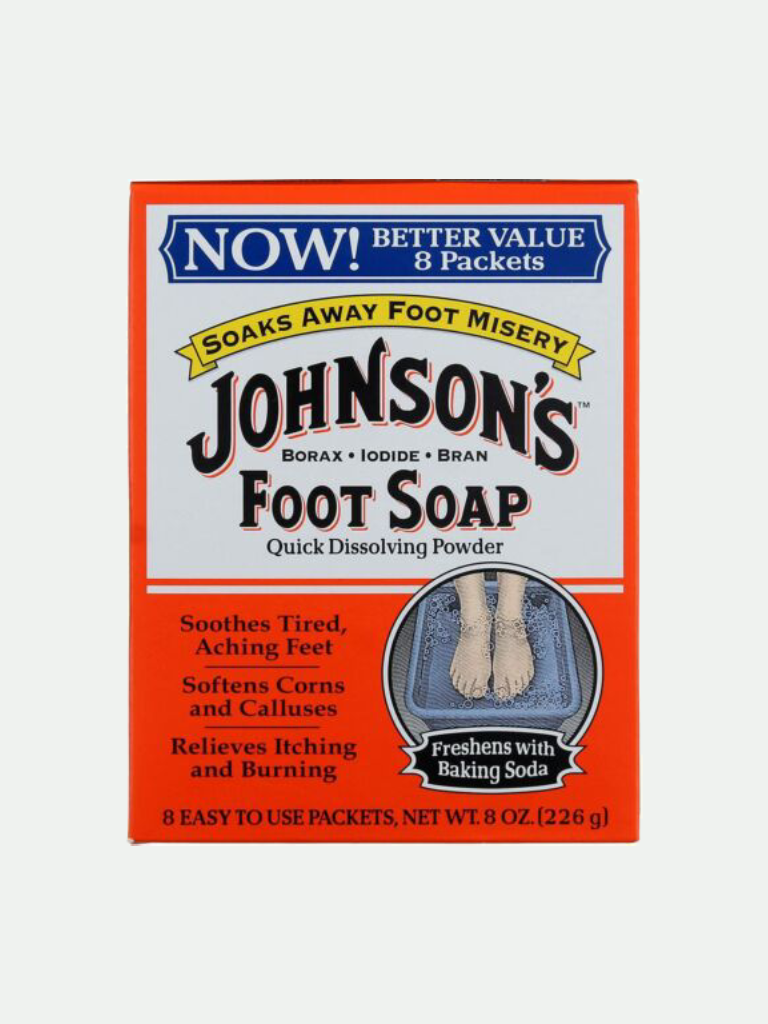 Johnson's Foot Soap Powder, 8 Packets