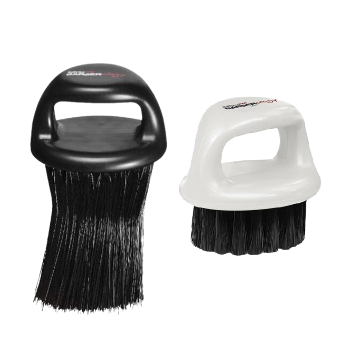 BabylissPRO Neck Duster Knuckle BLK + Babyliss Fade Brush. Pick Any Colors