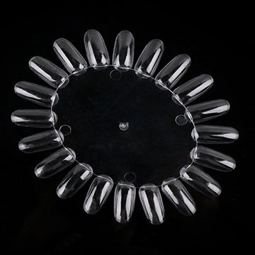 20 Fake Nail Tips Nail Art Display - Clear