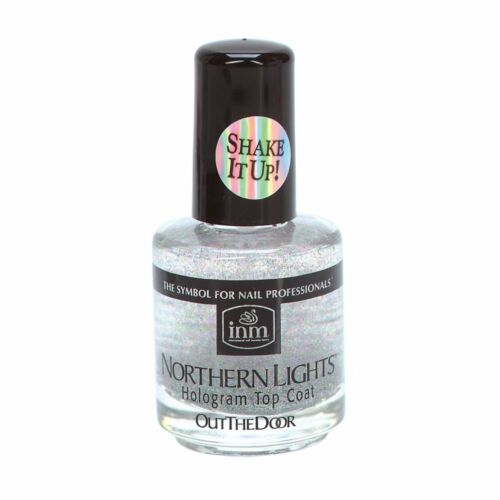 INM Out The Door Northern Lights Hologram Top Coat, 0.5 oz.