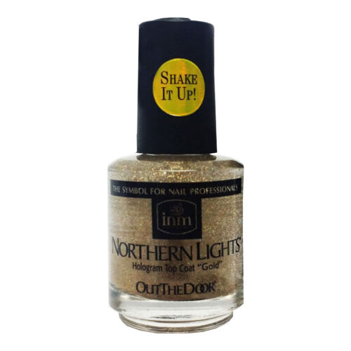 INM Out The Door Northern Lights Hologram Top Coat, 0.5 oz.