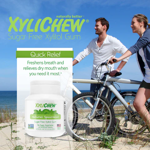 Xylichew Chewing Gum Jar Spearmint, 60 Count