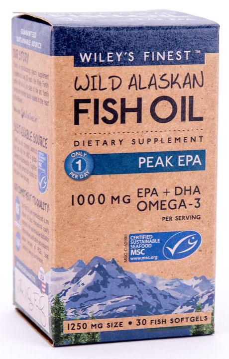 Wiley's Finest Wild Alaskan Fish Oil Peak EPA, 30ct.