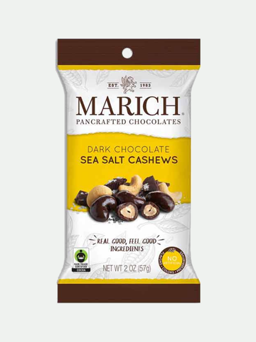 Marich Dark Sea Salted Cashews 2 Oz