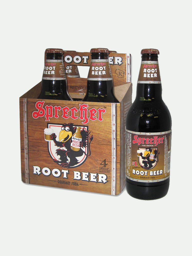 Sprecher Root Beer 16 Oz 4 pack