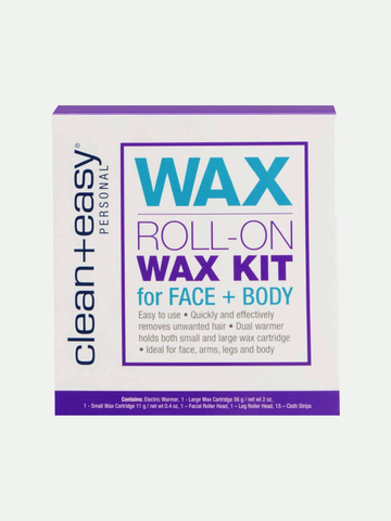 Clean & Easy Roll-On Wax Kit for Face & Body (120V)