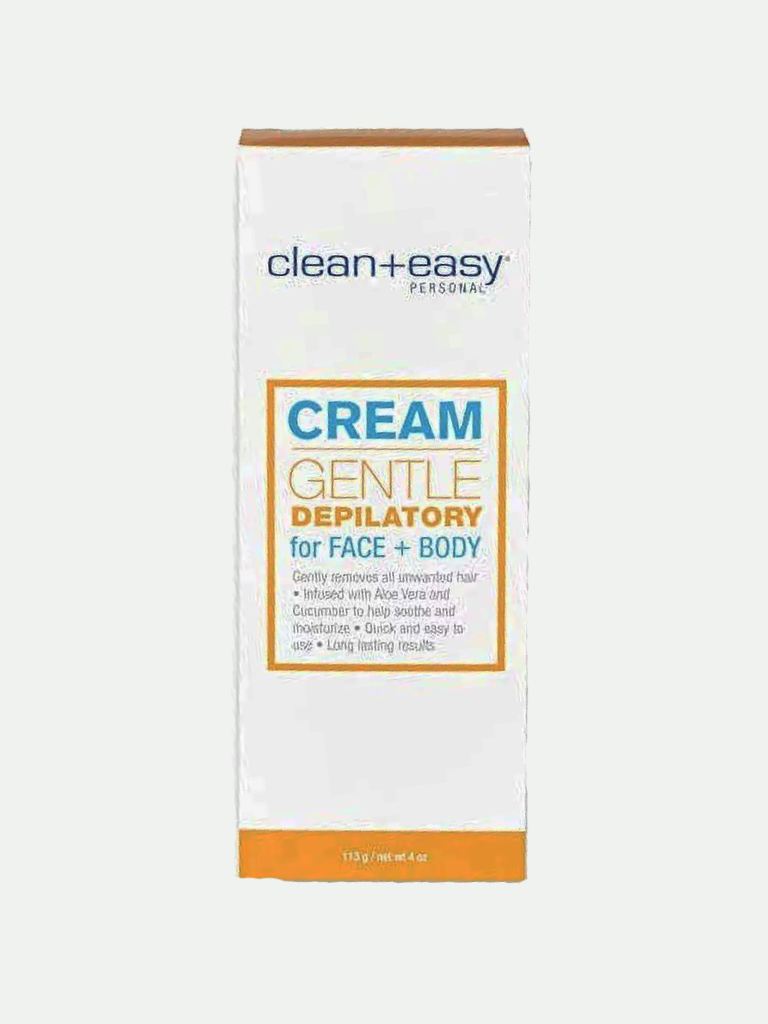 Clean & Easy Cream Gentle Depilatory for Face & Body 4 oz