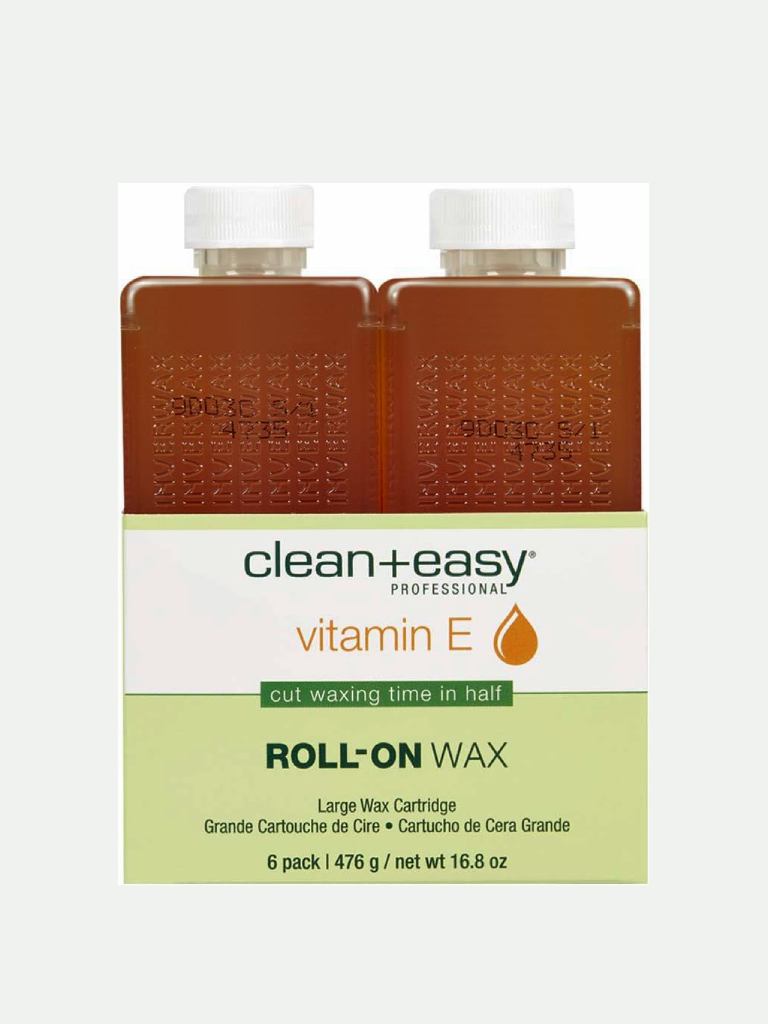 Clean & Easy Large Vitamin E Infused Wax Refill - 6 pack