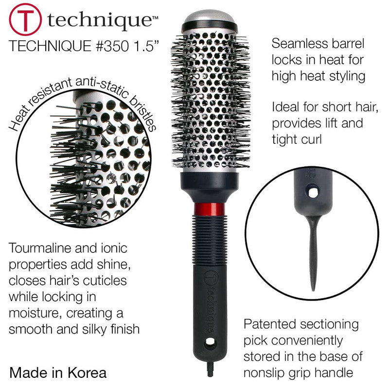 Cricket Technique #350 Round Thermal Brush 1 1/2" LRG