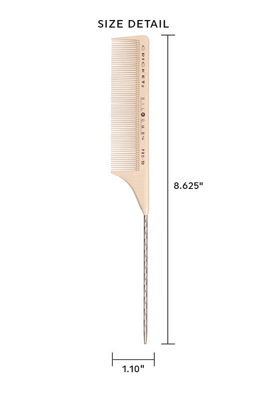Cricket Pro 50 Silkomb Fine Toothed Rattail Comb