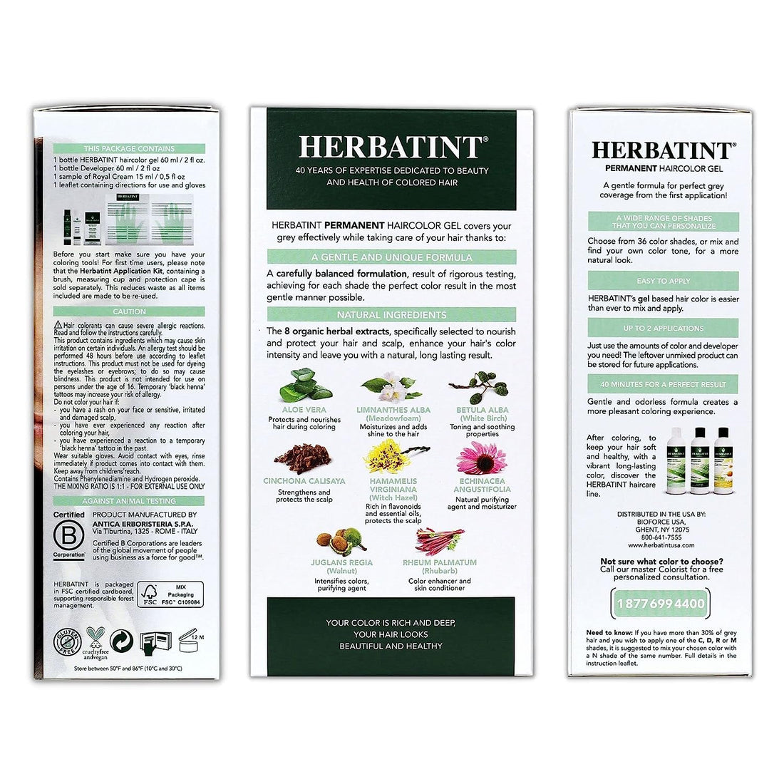 Herbatint 5N Permanent Hair Color Lite Chestnut, 4 oz.