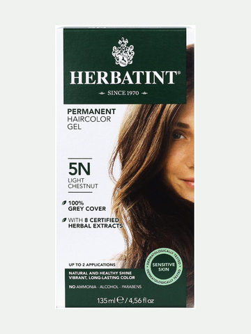 Herbatint 5N Permanent Hair Color Lite Chestnut, 4 oz.