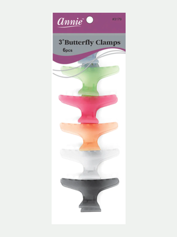 Annie #3179 Butterfly Clamps 3" 6 Count