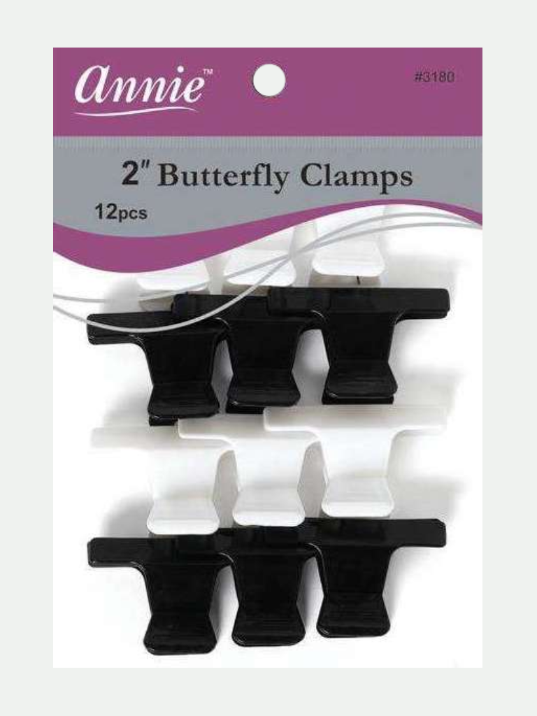 Annie #3180 Butterfly Clamps 2" 12 Count