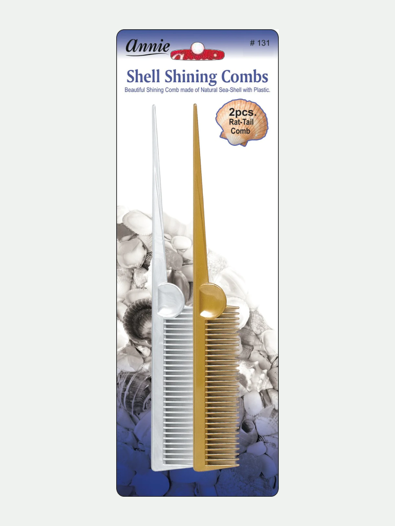 Annie Comb Shell Shining Rat Tail 2 Count