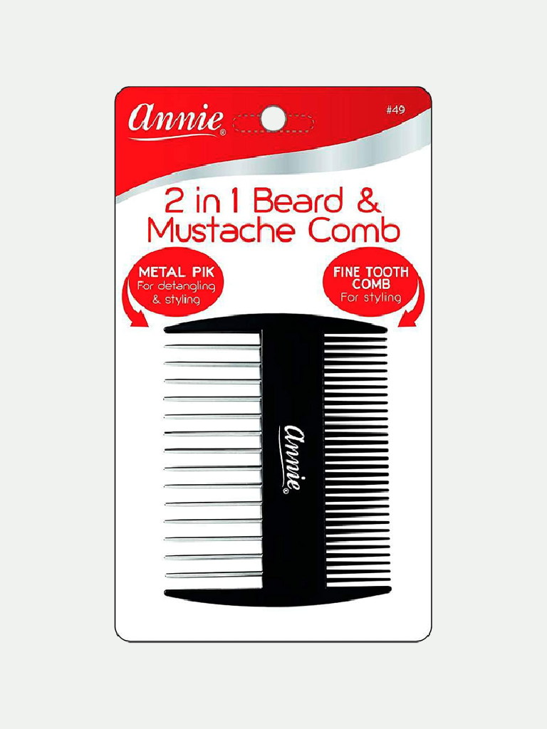 Annie 2 In 1 Beard/Mustache Comb
