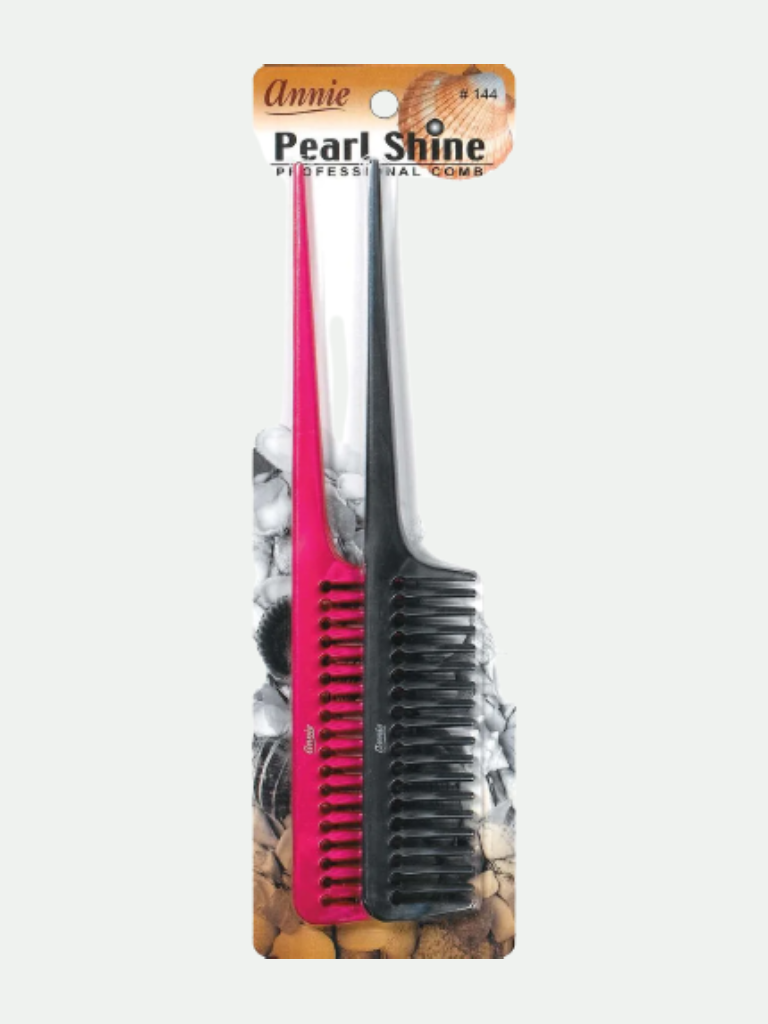 Annie Comb Pearl Shine Rat Tail 2 Count