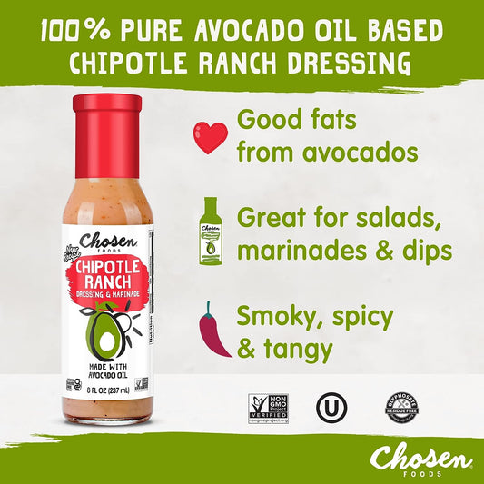 Chosen Foods Dressing Marinade Chipotle Ranch, 8 oz.