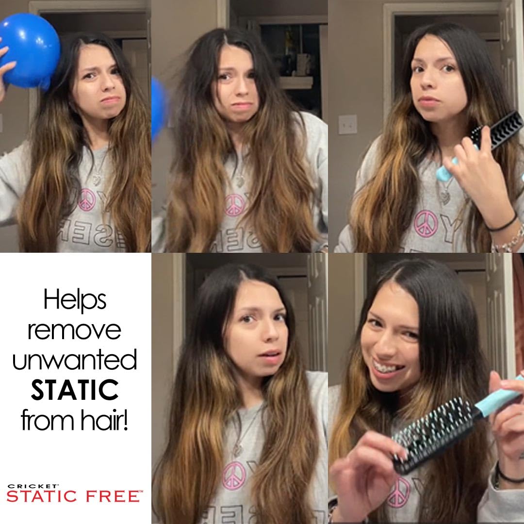 Cricket Static Free Fast Flo Party Pleaser Comb - Yellow