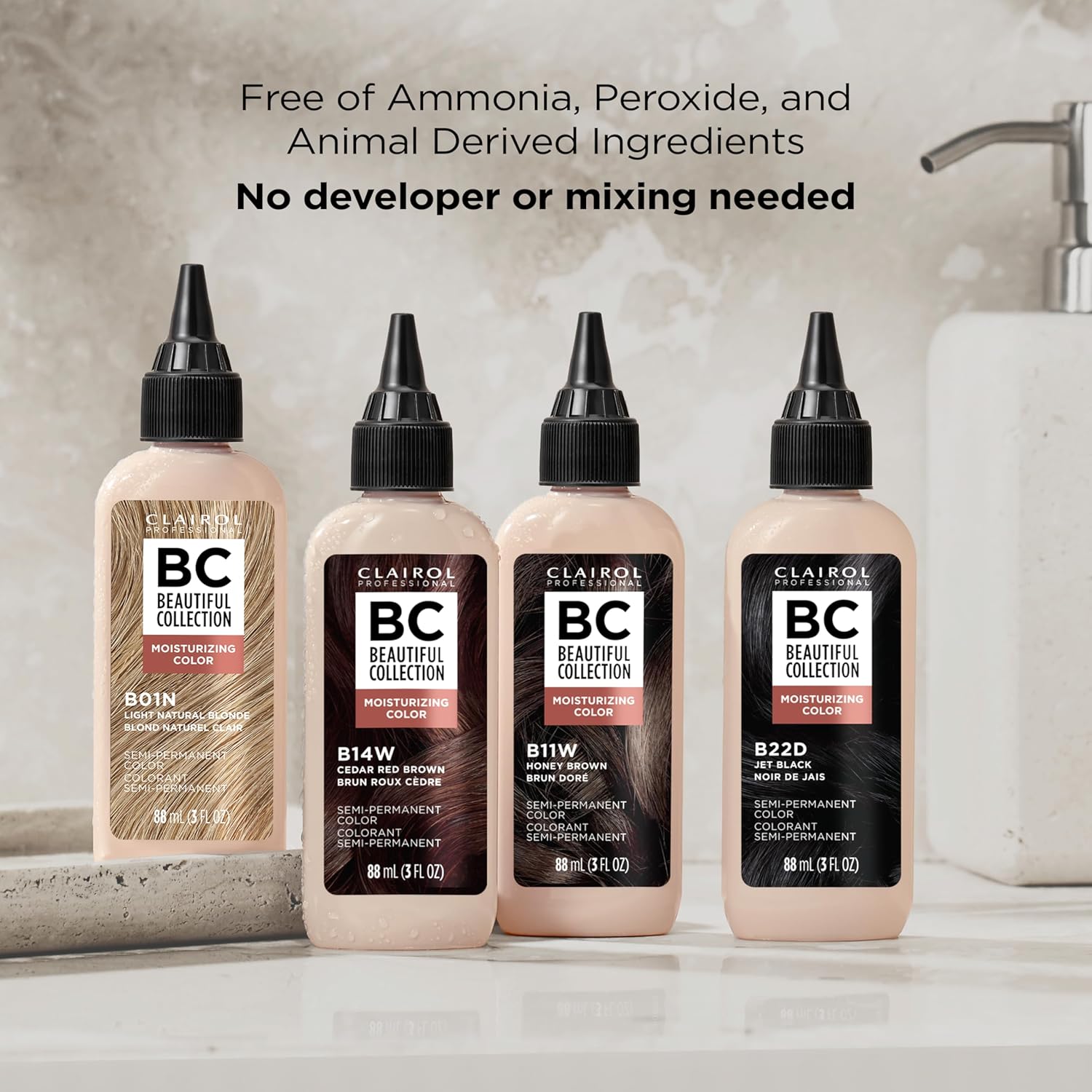 Clairol Professional Beautiful Collection Semi-Permanent Hair Color 3 Oz