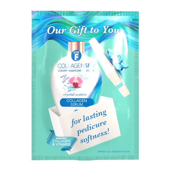 La Palm Collagen Spa 6 Step Manicure/Pedicure Kit Crystal Water