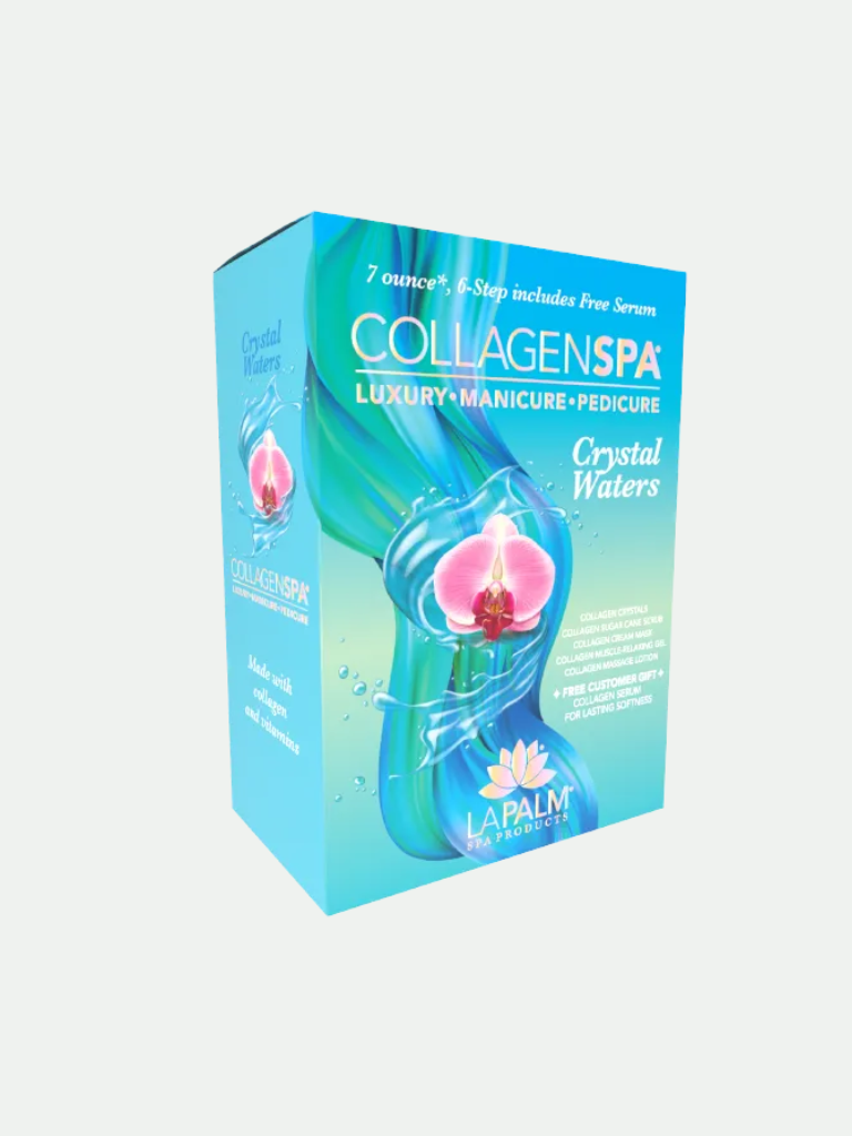 La Palm Collagen Spa 6 Step Manicure/Pedicure Kit Crystal Water