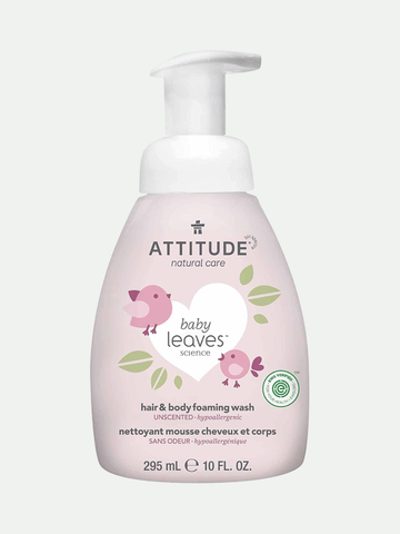 Attitude Baby Leaves 2-in-1 Foaming Wash Fragrance-free 8.4 oz