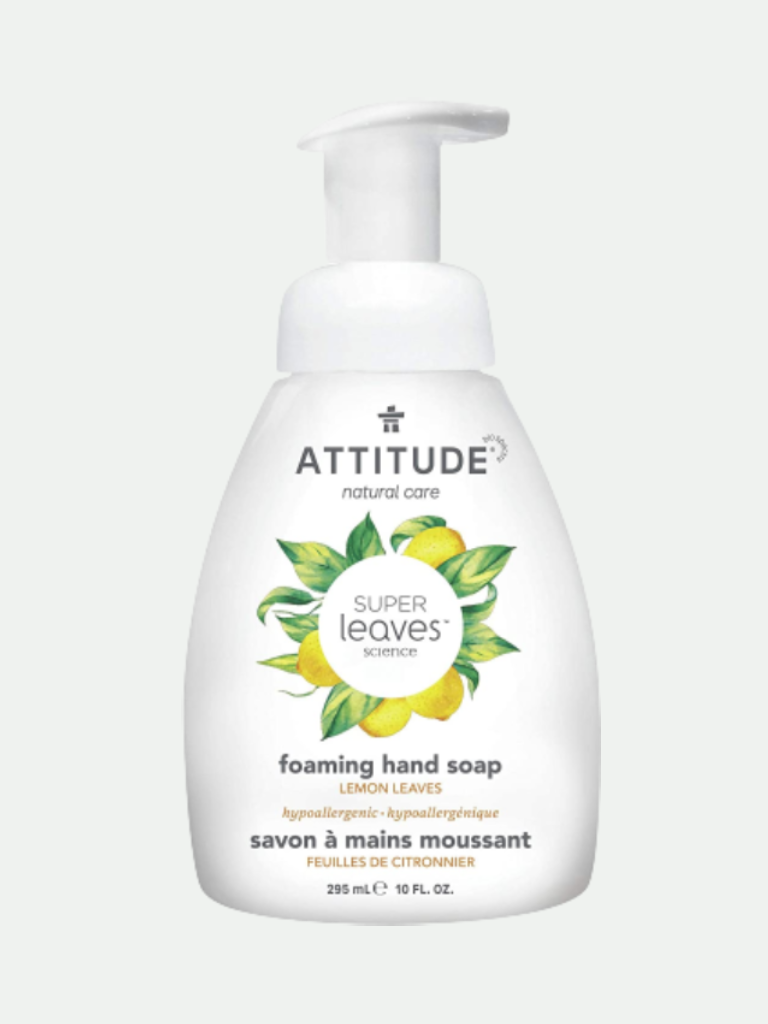 Attitude Foaming Hand Soap Lemon Leaves 10 Oz.