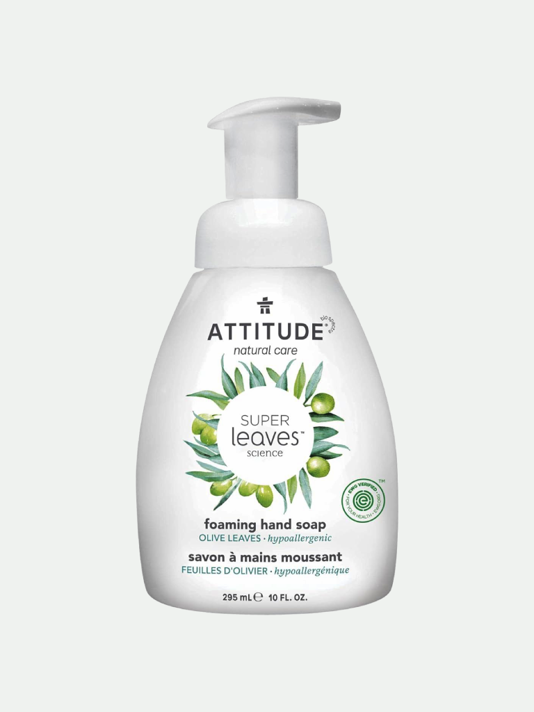 Attitude Super Leaves Foaming Hand Soap Olive Leaves, 10 oz.