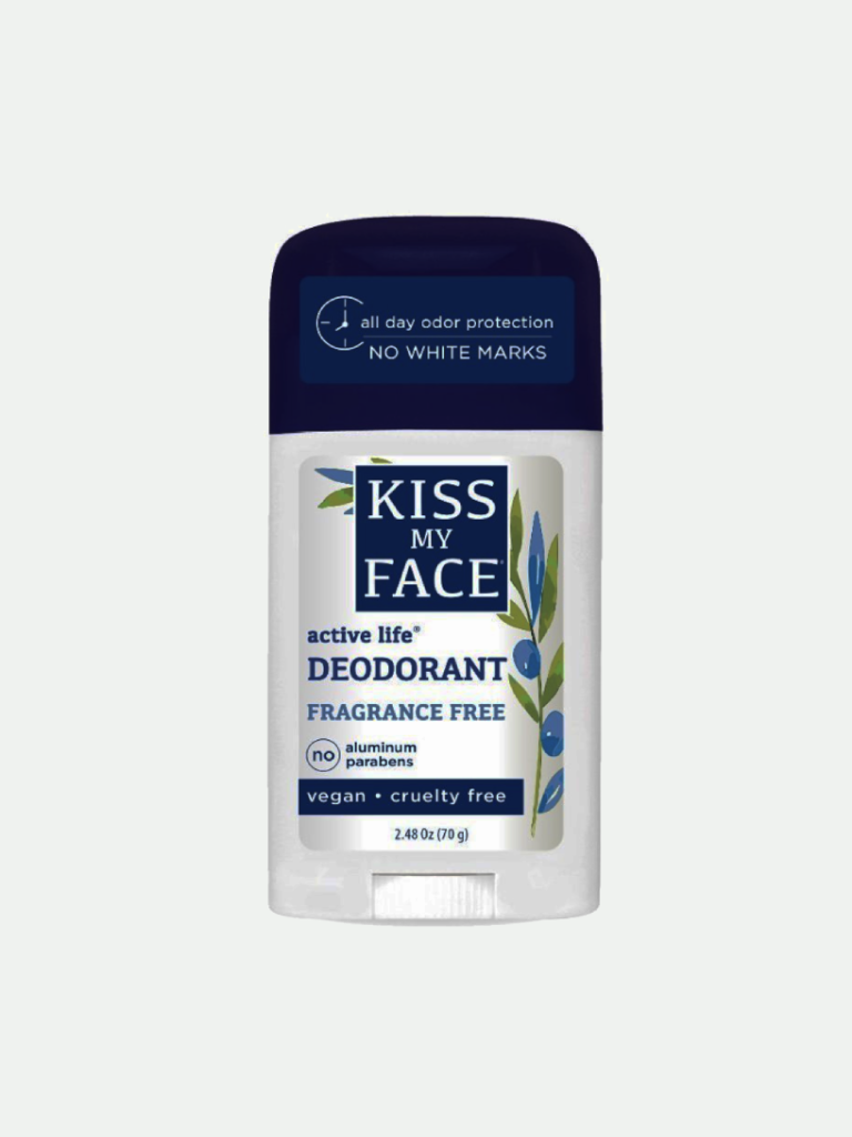 Kiss My Face Deodorant Stick Active life Fragrance Free, 2.48 oz.