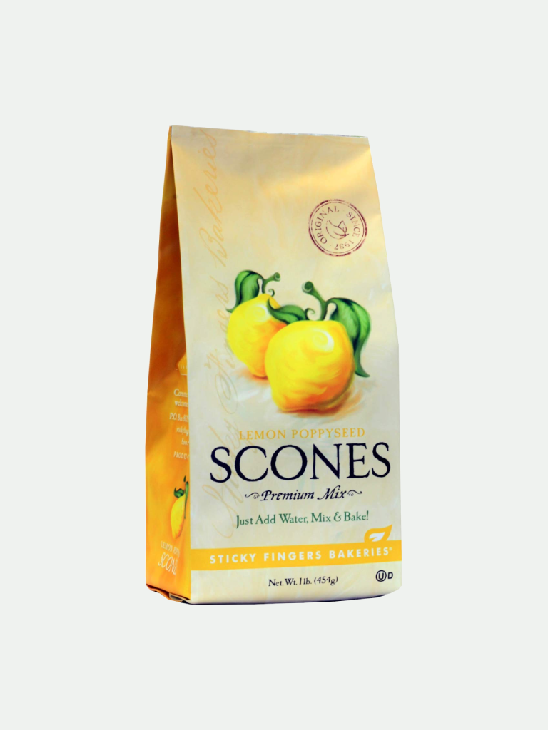 Sticky Fingers Mix Scone Lemon Poppy, 16 OZ.