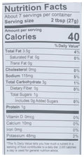 Kevins Natural Foods Sauce Cilantro Lime, 7 OZ. Nutrition Facts