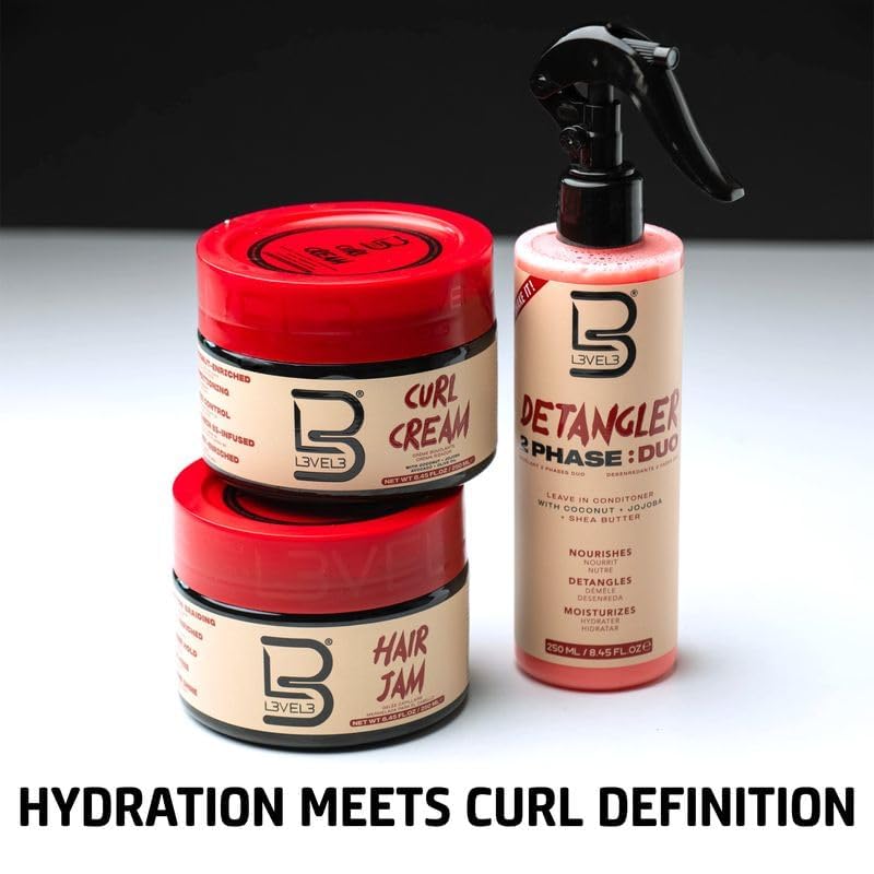 L3VEL3 2 Phase Detangler Spray 8.45 Oz