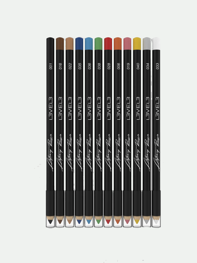 L3VEL3 Liner Pencils Assorted Colors 12 Pcs