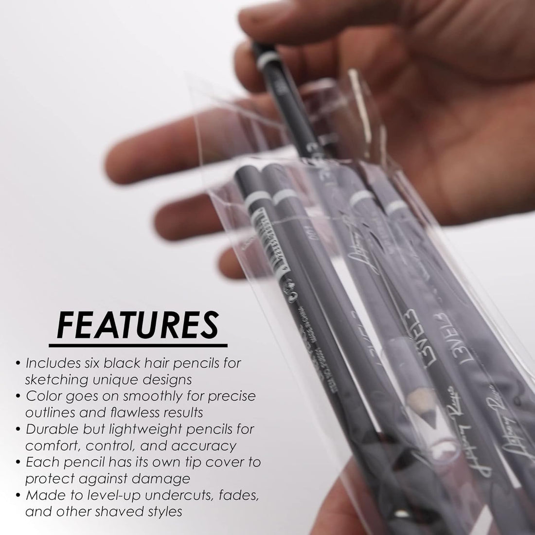 L3VEL3 Liner Pencils Black 6 Pcs