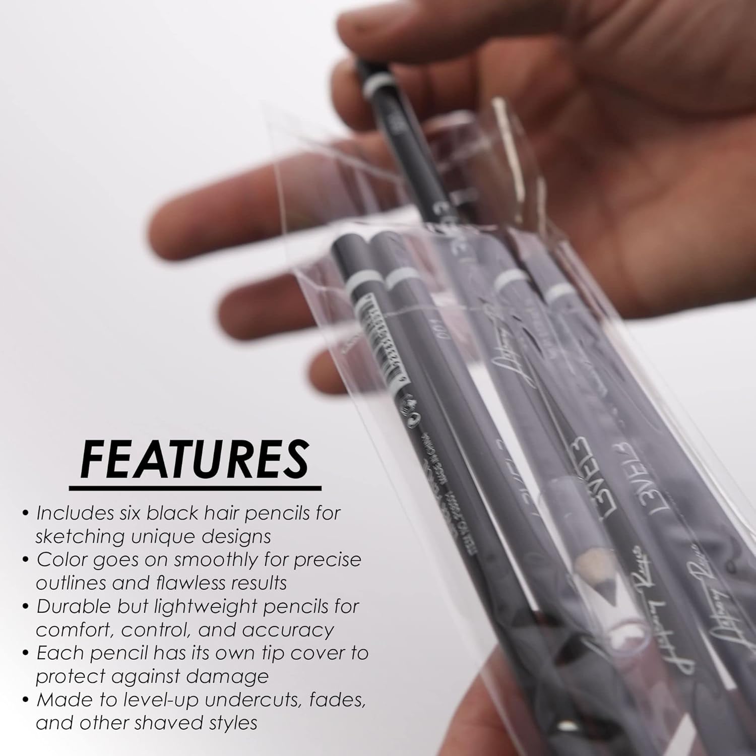 L3VEL3 Liner Pencils Black 6 Pcs